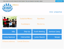 Tablet Screenshot of mx.cisv.org